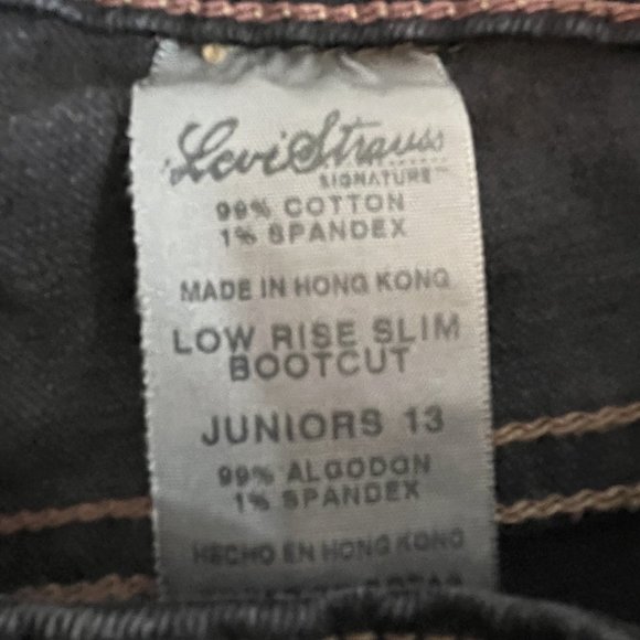 Levi Strauss BUTTON FLY Jeans MED Rise Juniors 13 NWOT - Picture 2 of 5